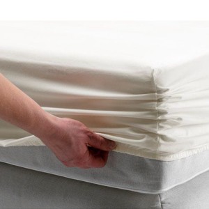 Prześcieradło Jersey z gumką Białe 160x200 cm 