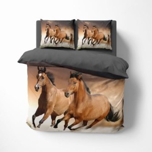 Pościel Konie w galopie - 140x200 - 3 części 