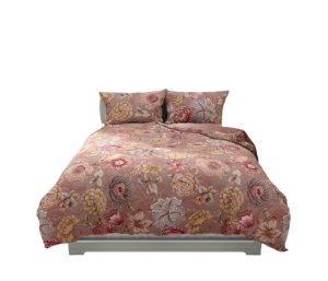 POŚCIEL luksusowa Kwiaty blady róż - 220x200 - 3 cz.