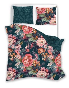 POŚCIEL bawełniana Kwiaty 160X200 - 3 cz. 