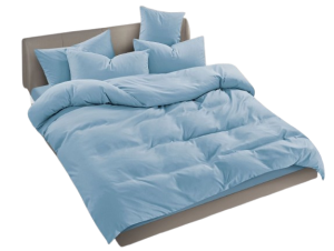 Pościel gładka - Jasno-niebieska- 180x200 - 3 cz. 