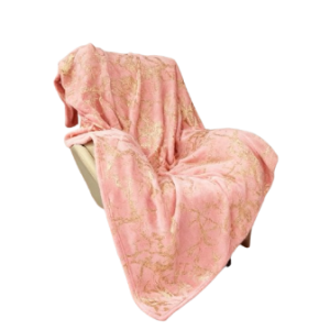 KOC złoty marmurek/róż- 160x200 cm