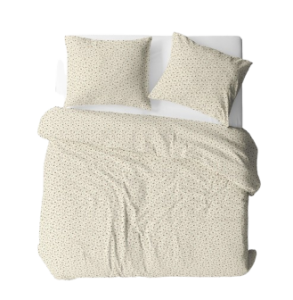 Komplet pościeli z kory  Bordo kwiatuszki/krem - 200x200 - Polska 