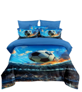 Pościel Piłka Nożna/stadion- 140x200 - 3 części