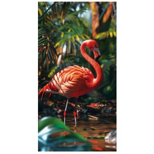 Ręcznik plażowy mikrofibra 100x180 Flaming