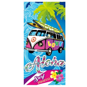 Ręcznik plażowy mikrofibra 100x180 Aloha